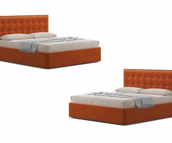 Modern Double Bed-ID:843091961