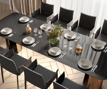 Modern Dining Table And Chairs-ID:353461036