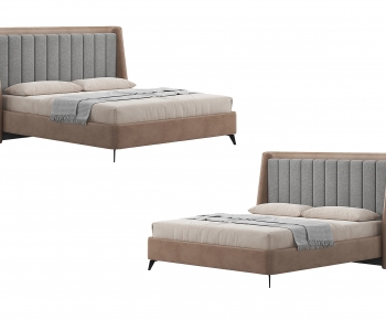 Nordic Style Double Bed-ID:928399091