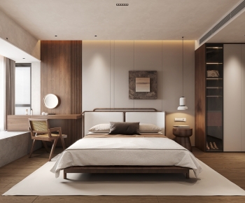 Wabi-sabi Style Bedroom-ID:820168024