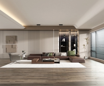 Modern A Living Room-ID:851675996