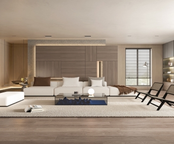 Modern Wabi-sabi Style A Living Room-ID:508990329