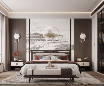New Chinese Style Bedroom-ID:500819928
