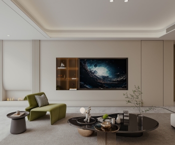 Modern A Living Room-ID:962220913