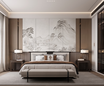 New Chinese Style Bedroom-ID:885857119
