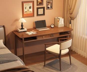 Wabi-sabi Style Computer Desk And Chair-ID:114906078