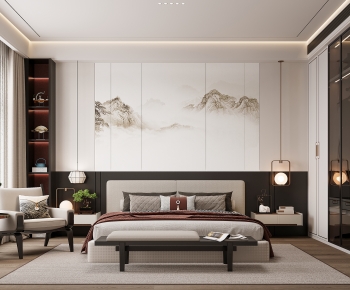 New Chinese Style Bedroom-ID:831507928