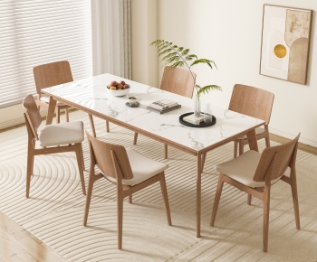Nordic Style Dining Table And Chairs-ID:988235956