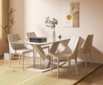Nordic Style Dining Table And Chairs-ID:325908909