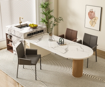Nordic Style Dining Table And Chairs-ID:221232892
