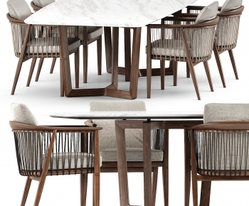 Modern Dining Table And Chairs-ID:410480029