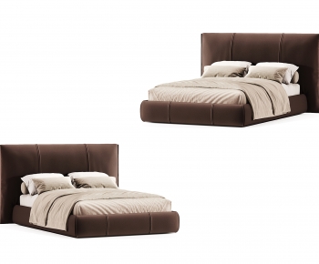 Nordic Style Double Bed-ID:127670865