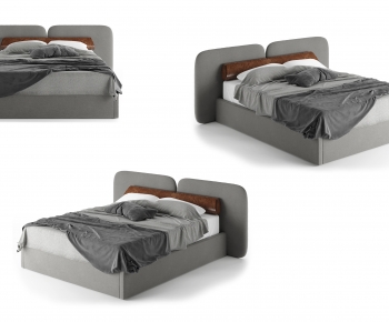 Modern Double Bed-ID:969639062