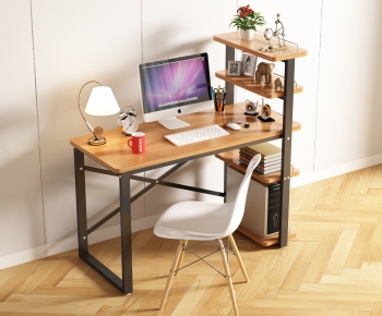 Modern Computer Desk And Chair-ID:905766011