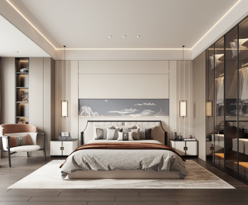 New Chinese Style Bedroom-ID:466929919