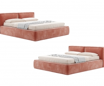 Modern Nordic Style Double Bed-ID:580749032