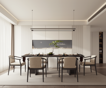Modern New Chinese Style Dining Room-ID:835256109