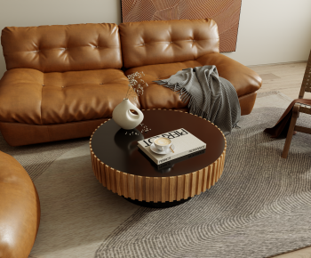 现代沙发圆形茶几组合-ID:450443987