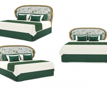 American Style Double Bed-ID:487689973