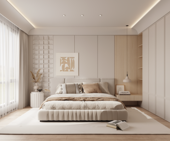 Modern Wabi-sabi Style Bedroom-ID:712224962
