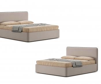 Nordic Style Double Bed-ID:756860973