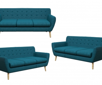 Nordic Style Three-seat Sofa-ID:683806909