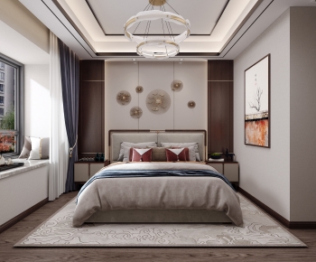 New Chinese Style Bedroom-ID:795902012