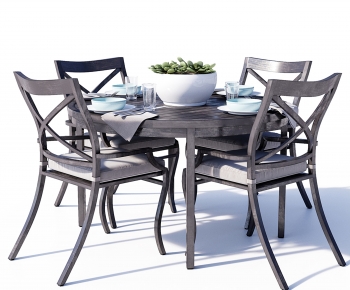 Modern Dining Table And Chairs-ID:599129924