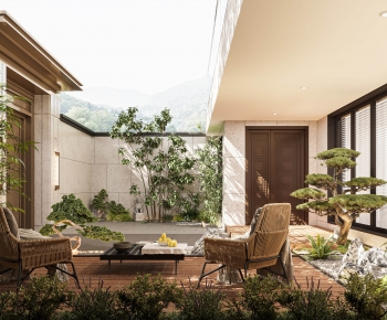 New Chinese Style Courtyard/landscape-ID:182388076
