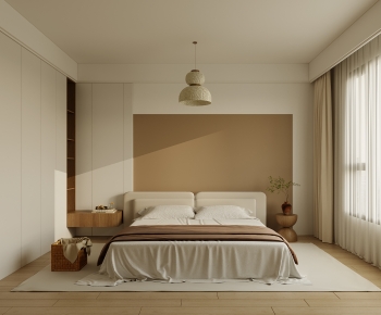 Japanese Style Wabi-sabi Style Bedroom-ID:843497999