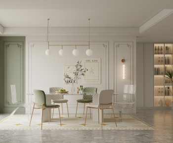 French Style Dining Room-ID:696053035