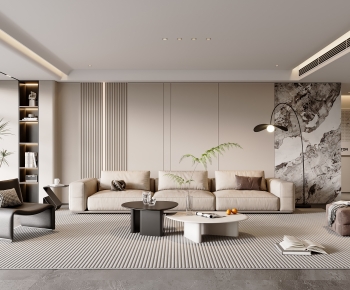 Modern A Living Room-ID:615238904