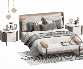Modern Double Bed-ID:936048989