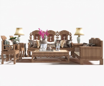 Chinese Style Sofa Combination-ID:662670131