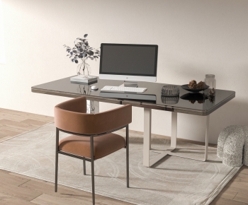Modern Office Desk And Chair-ID:557442903