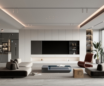 Modern A Living Room-ID:590320114