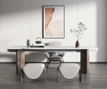 Modern Computer Desk And Chair-ID:654933936