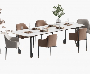 Modern Dining Table And Chairs-ID:856179954