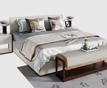 New Chinese Style Double Bed-ID:332695964