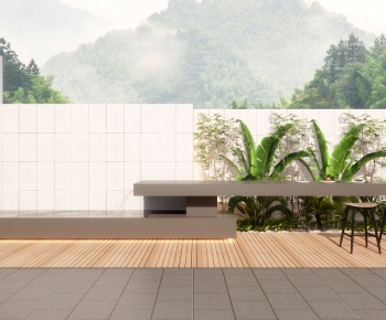 Modern New Chinese Style Courtyard/landscape-ID:868208898