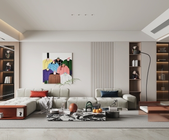 Modern A Living Room-ID:569946059