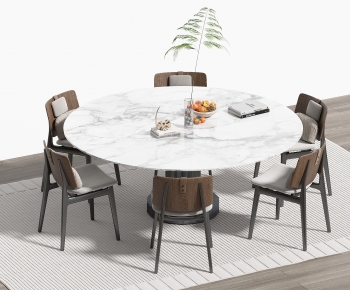 Modern Dining Table And Chairs-ID:689867972