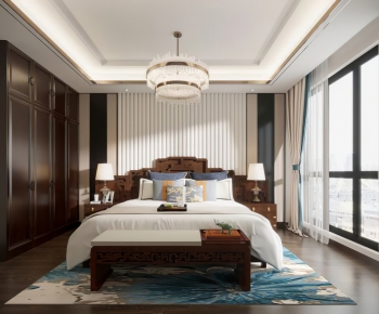 New Chinese Style Bedroom-ID:274878033