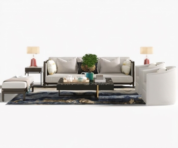 New Chinese Style Sofa Combination-ID:866003046