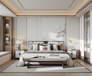 New Chinese Style Bedroom-ID:105280996