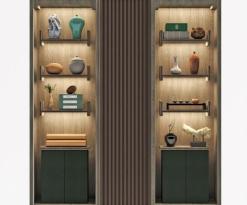 New Chinese Style Decorative Cabinet-ID:967674025