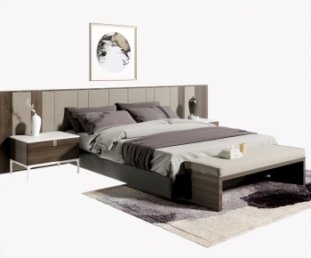 New Chinese Style Double Bed-ID:111510831