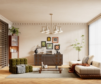 French Style A Living Room-ID:381655934