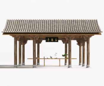 New Chinese Style Ancient Architectural Buildings-ID:671147114