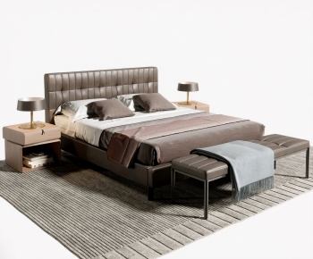 New Chinese Style Double Bed-ID:289537917
